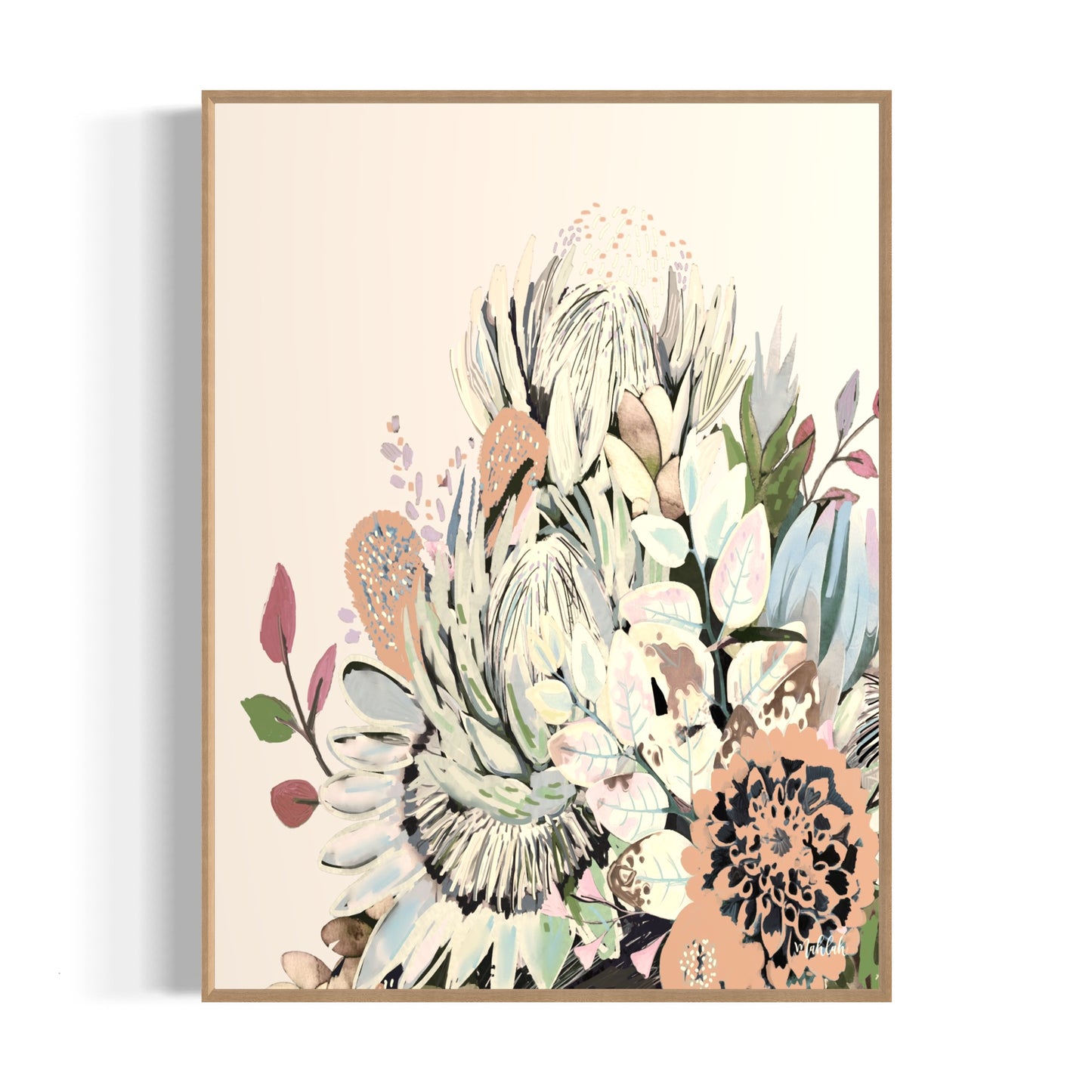 Earth Flowers canvas print