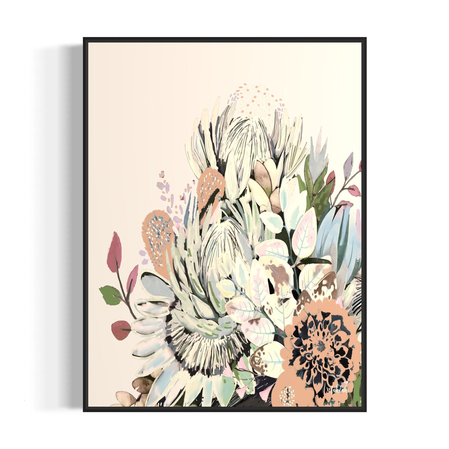 Earth Flowers canvas print