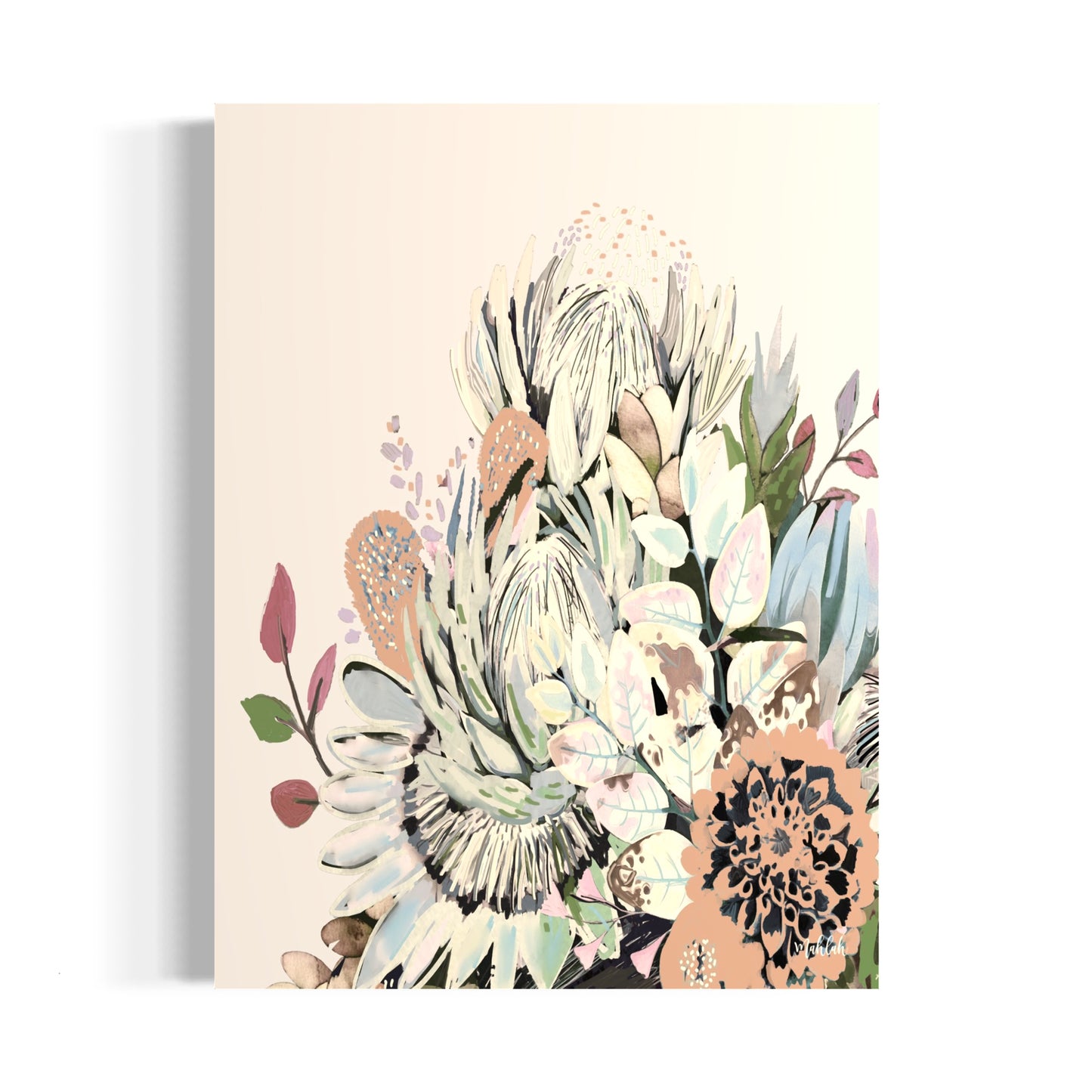 Earth Flowers canvas print