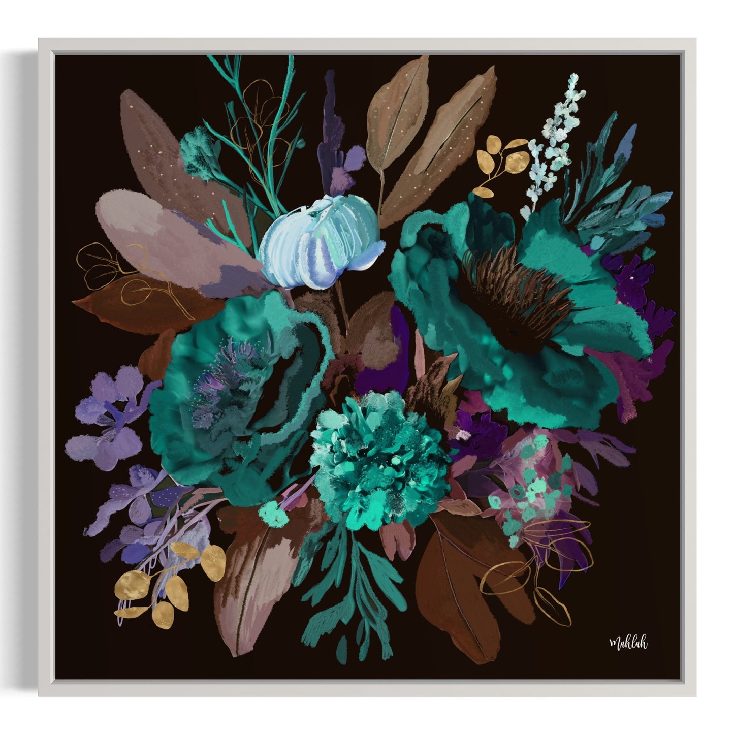 Midnight Green Canvas Print