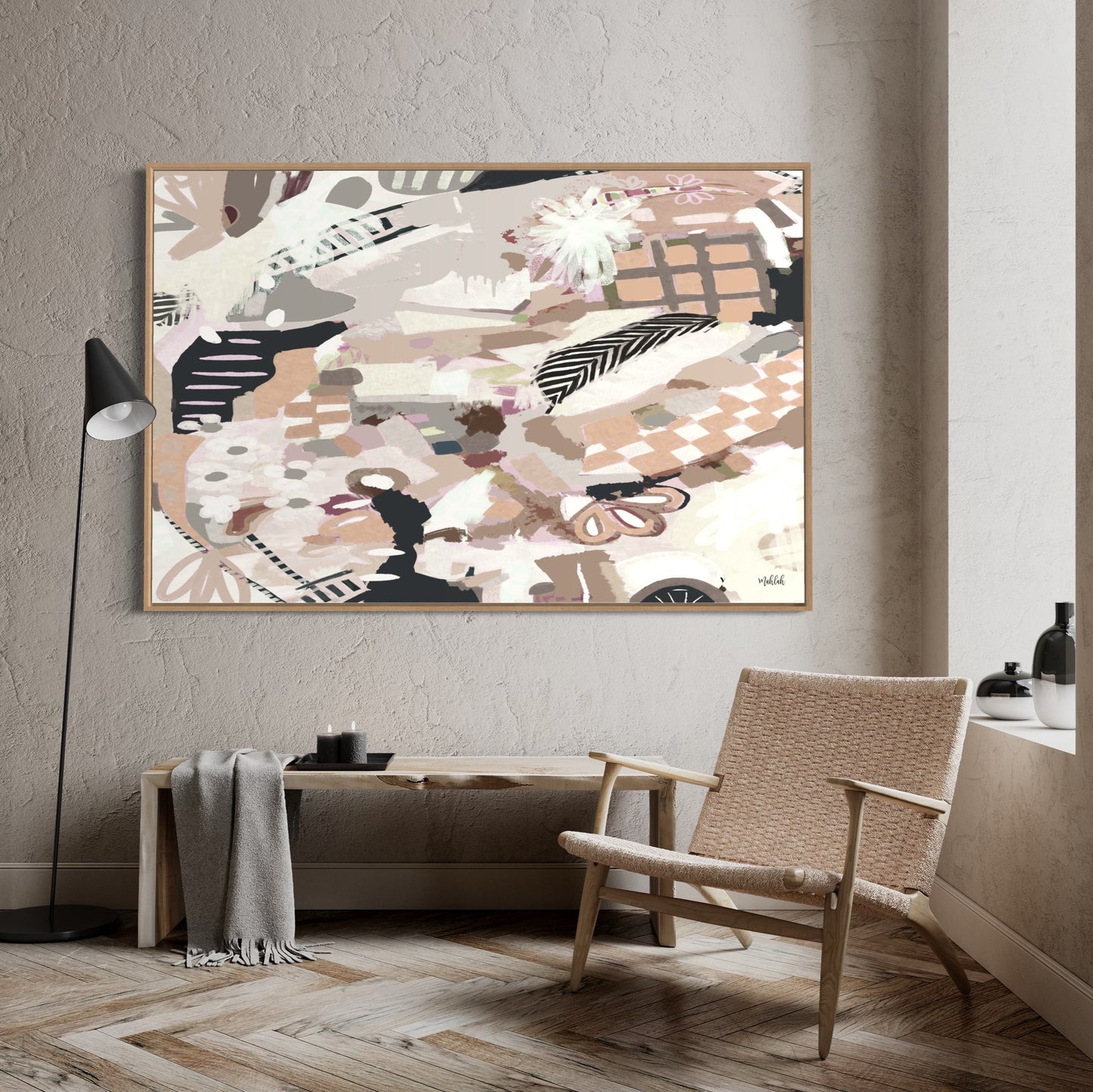 Polly abstract (Landscape) Canvas Print