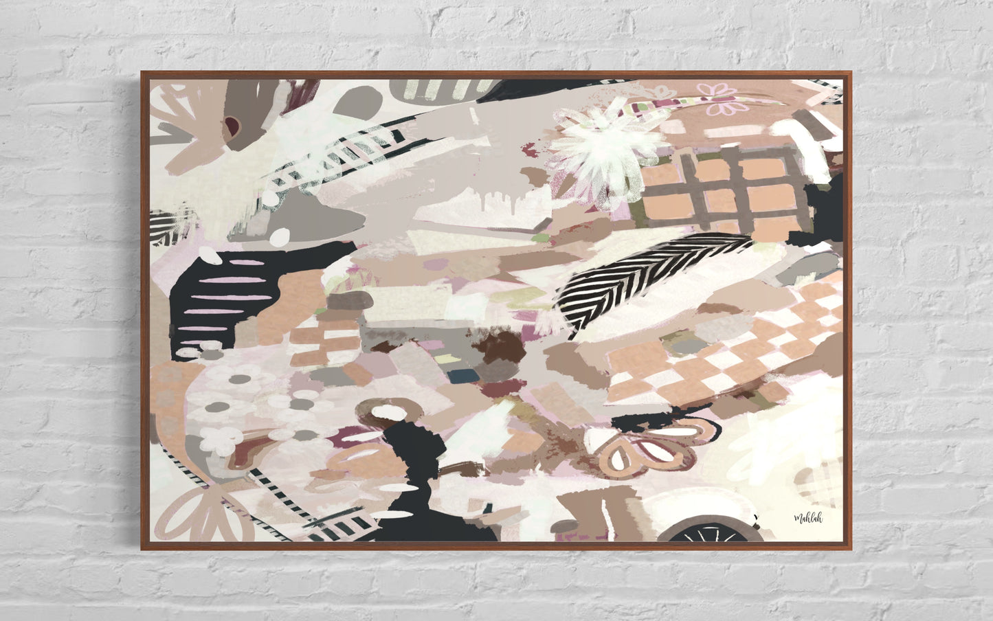 Polly abstract (Landscape) Canvas Print