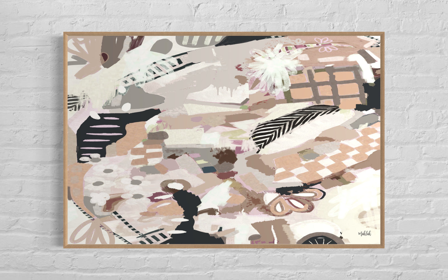Polly abstract (Landscape) Canvas Print
