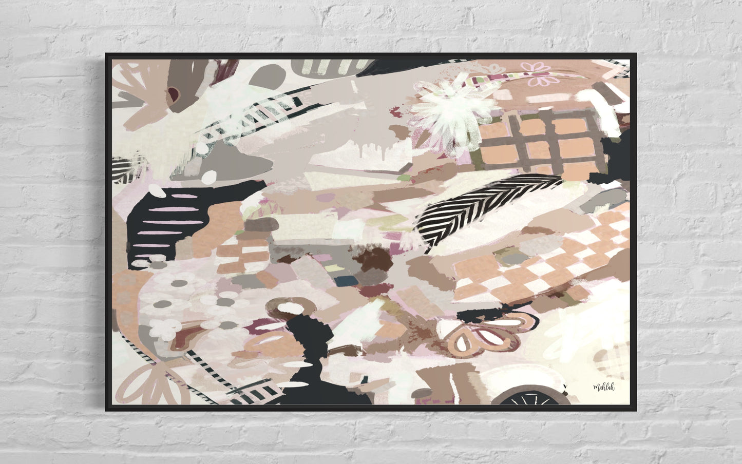 Polly abstract (Landscape) Canvas Print