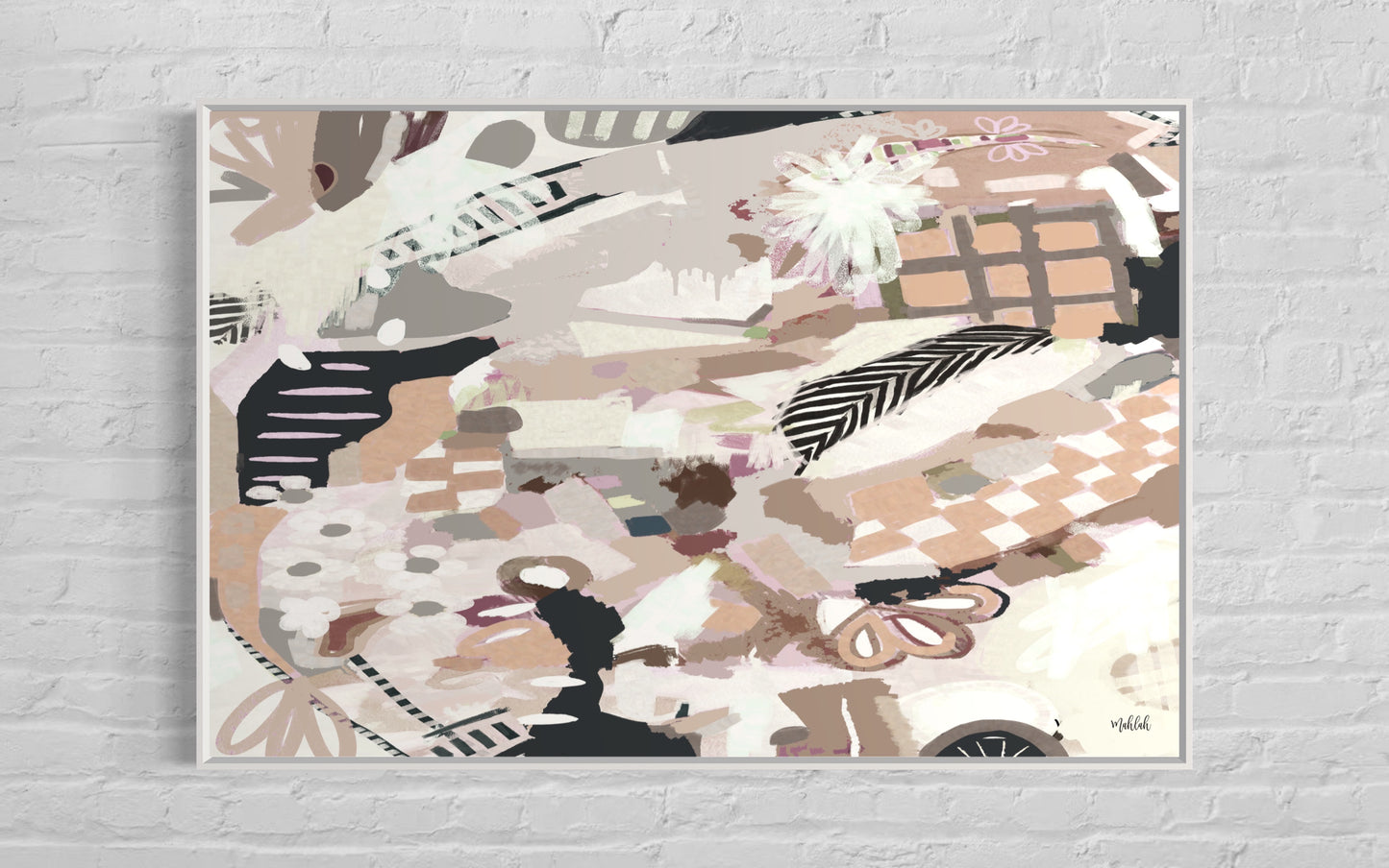 Polly abstract (Landscape) Canvas Print
