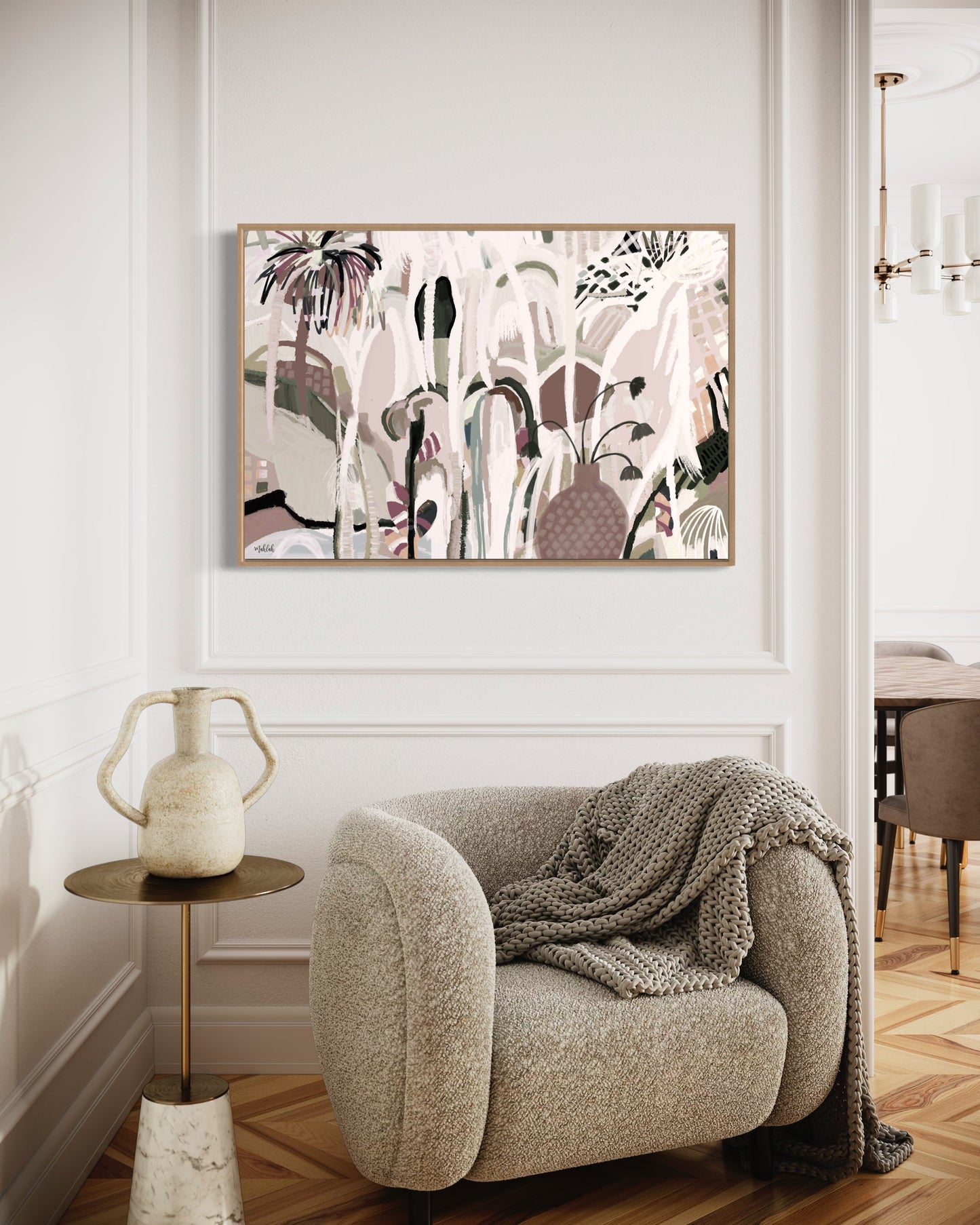 Kalsomine vines (Landscape) Canvas Print