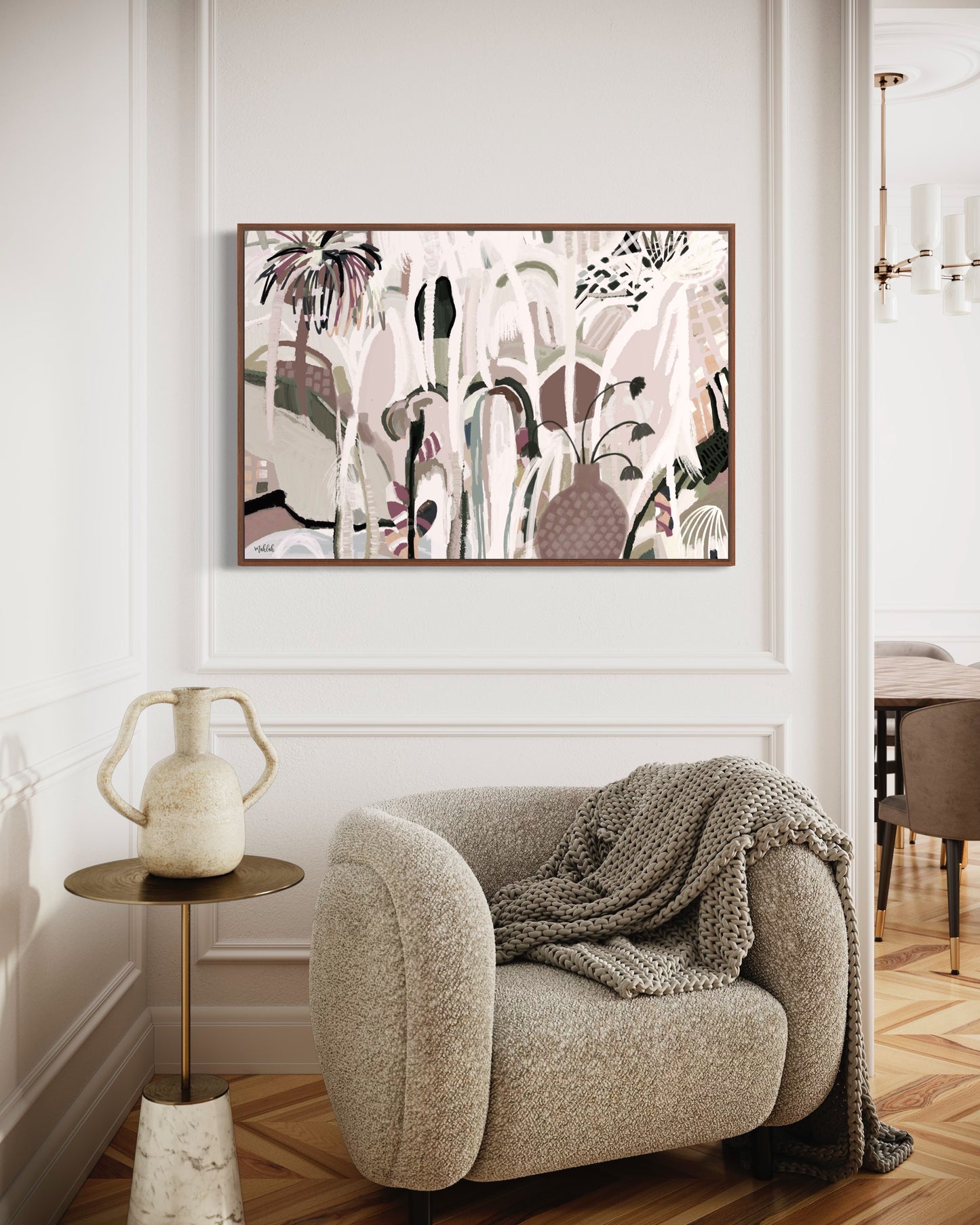Kalsomine vines (Landscape) Canvas Print