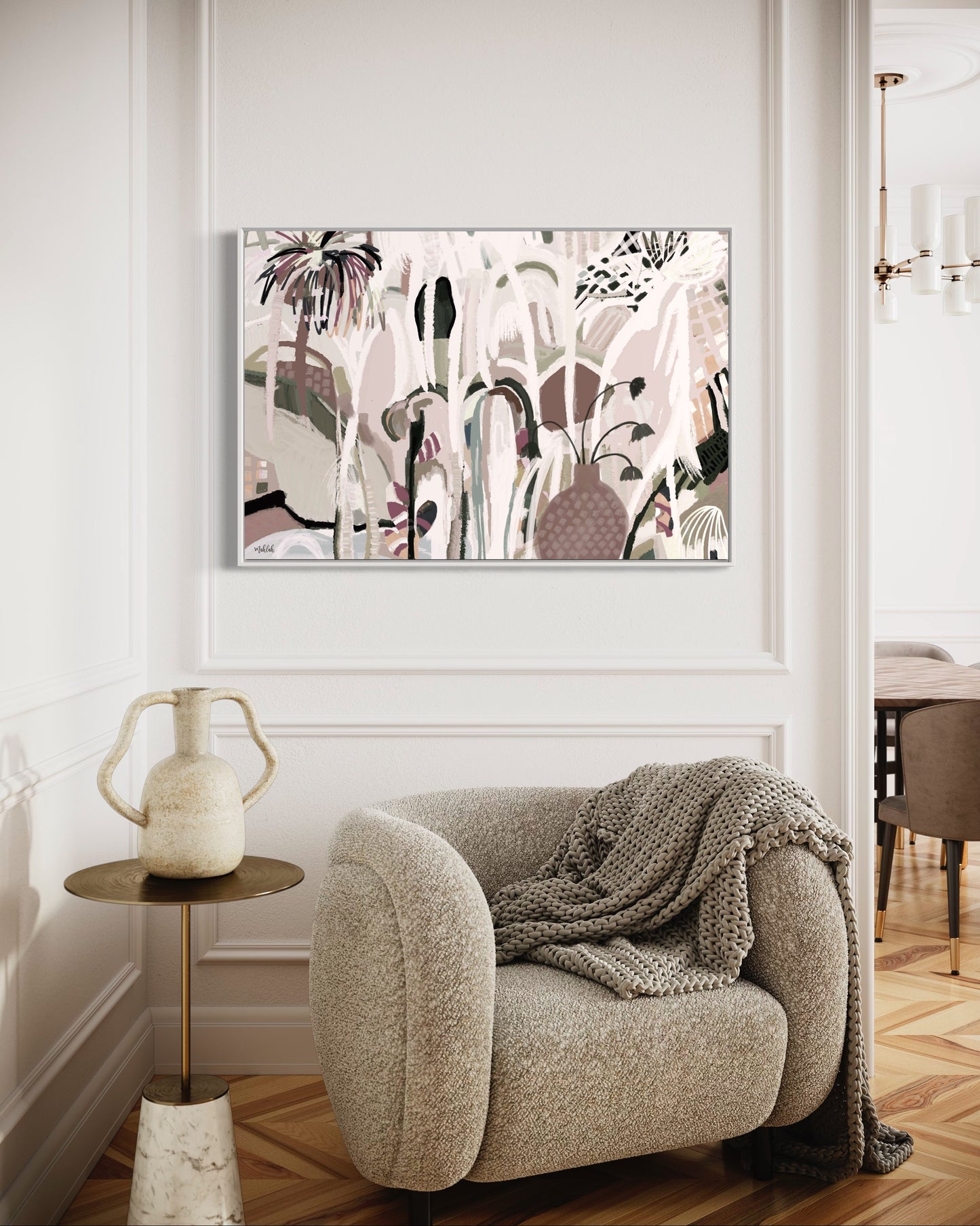 Kalsomine vines (Landscape) Canvas Print