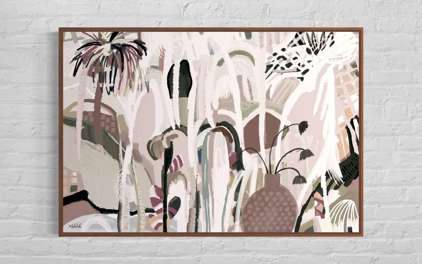 Kalsomine vines (Landscape) Canvas Print