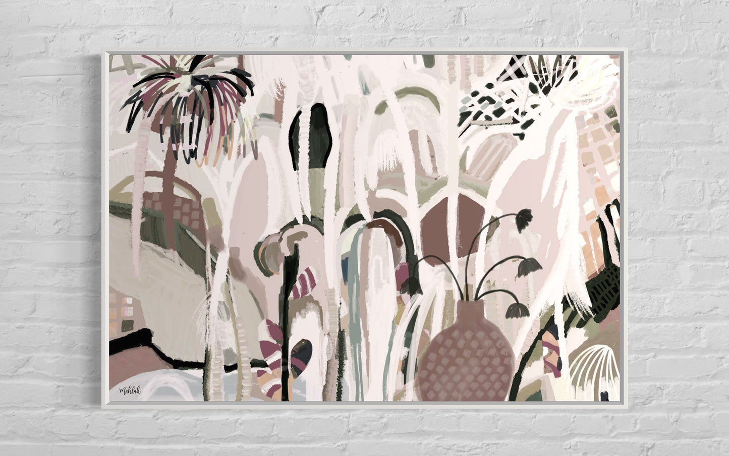 Kalsomine vines (Landscape) Canvas Print