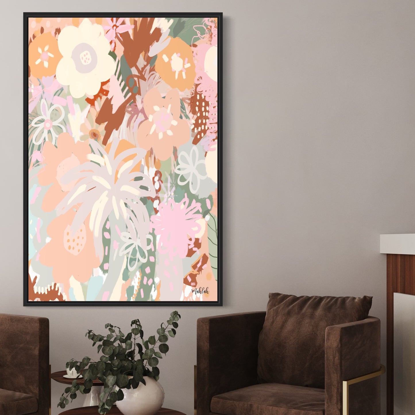 Frollae abstract canvas Print