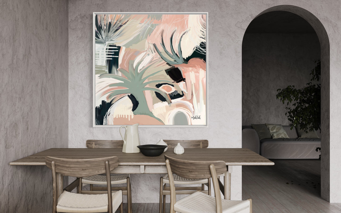 Port Scape- Square Canvas Print