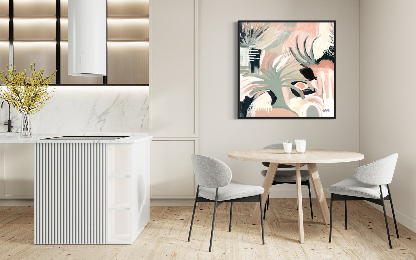 Port Scape- Square Canvas Print
