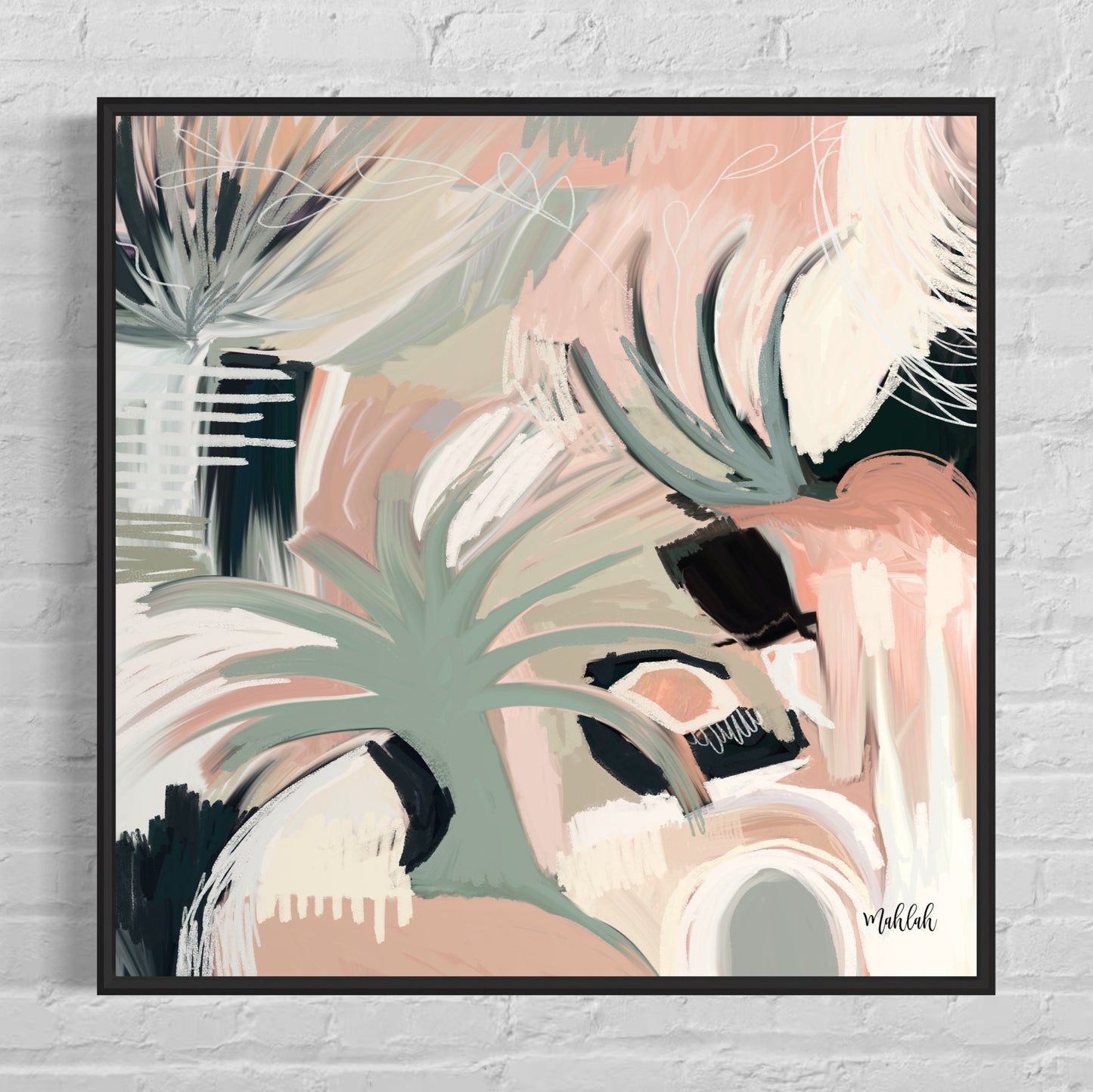 Port Scape- Square Canvas Print