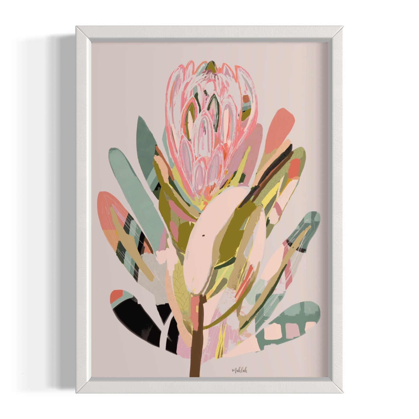 Coco Modern Protea A3 print 300gsm