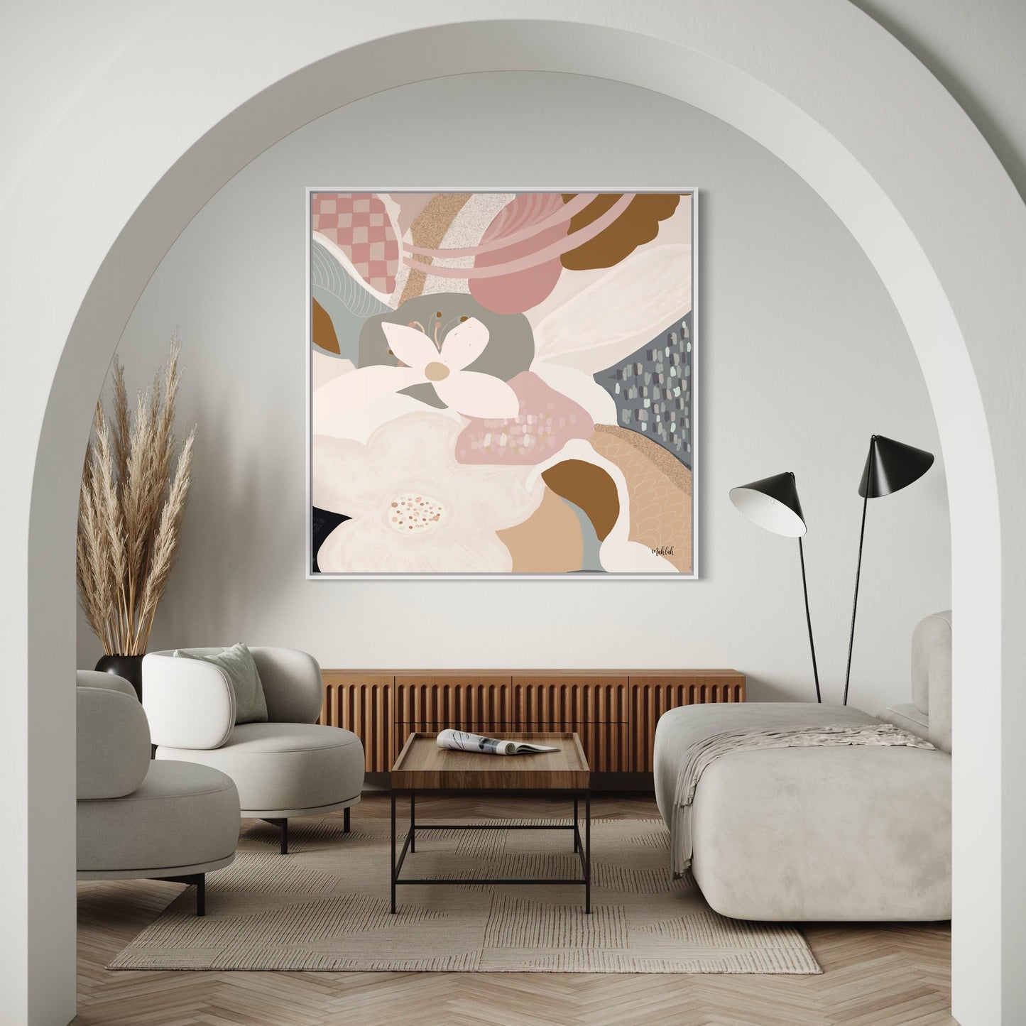 Lauren (square) canvas print