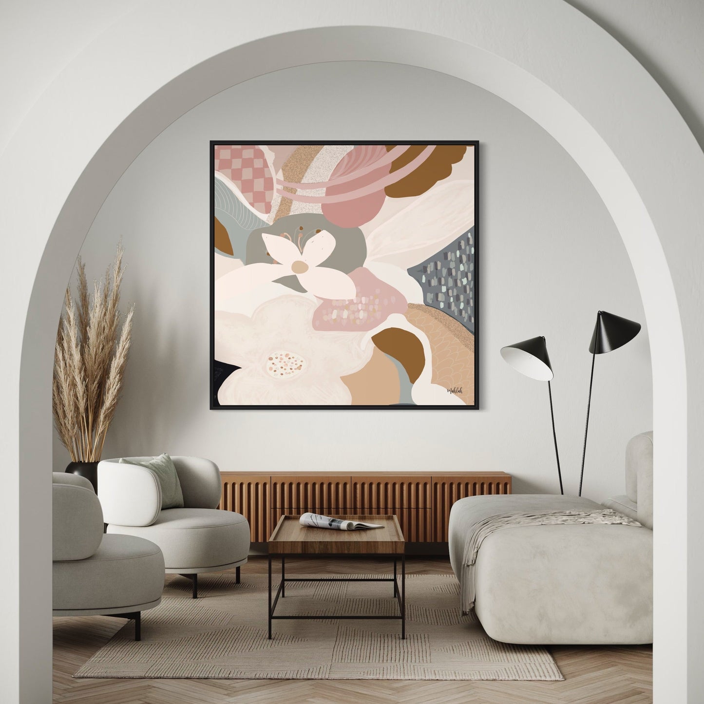 Lauren (square) canvas print