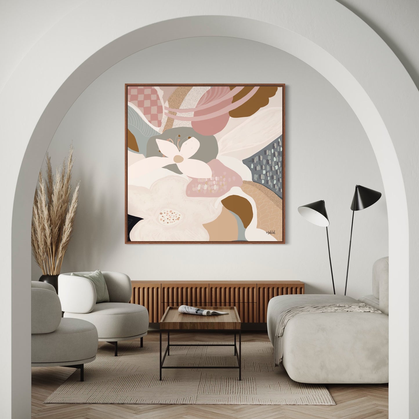 June Mood (square) canvas print