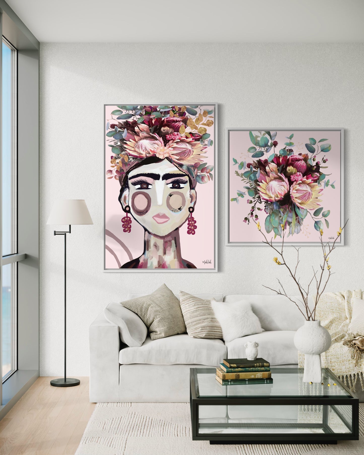 Australian Frida (Pink) canvas print