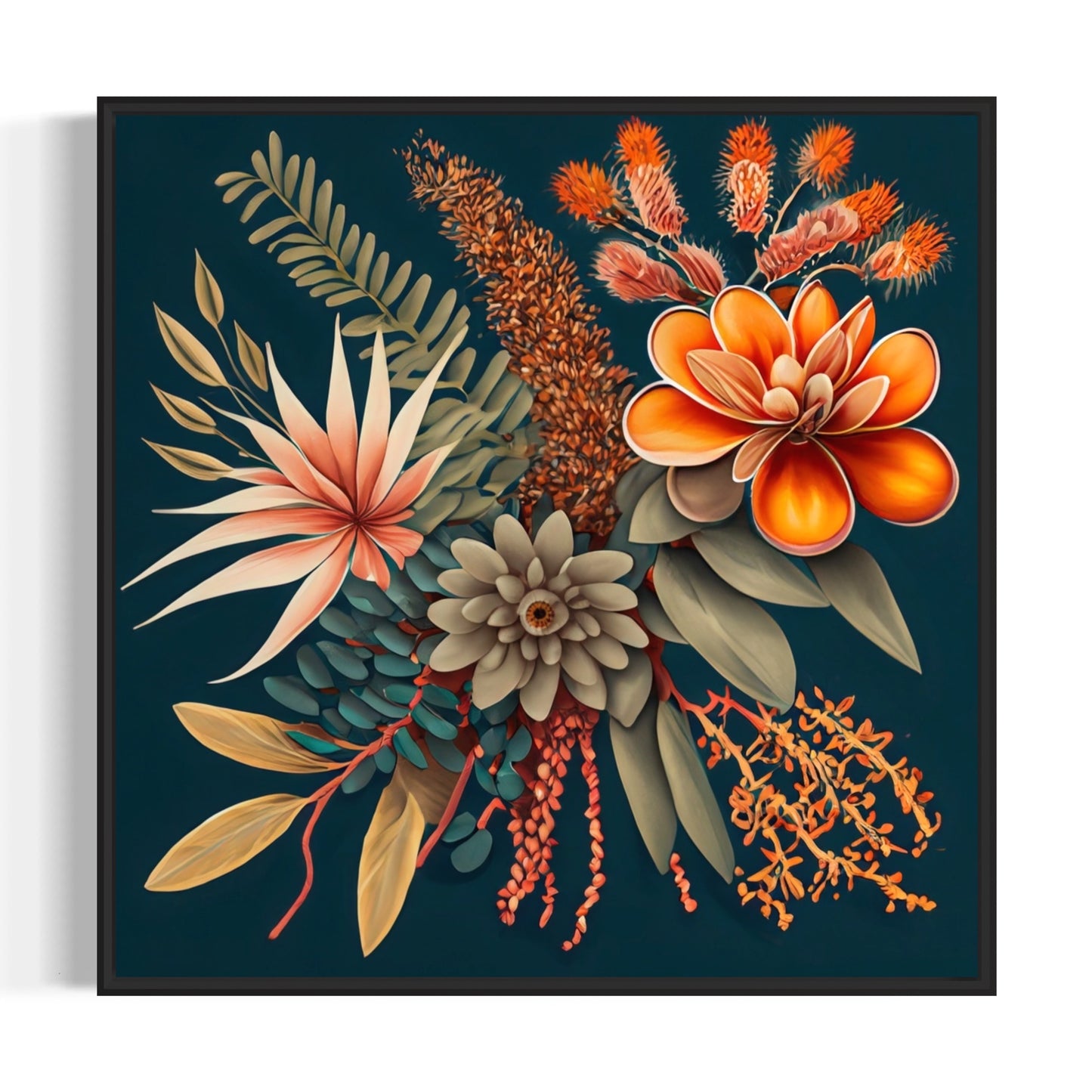 Oracle flowers canvas print