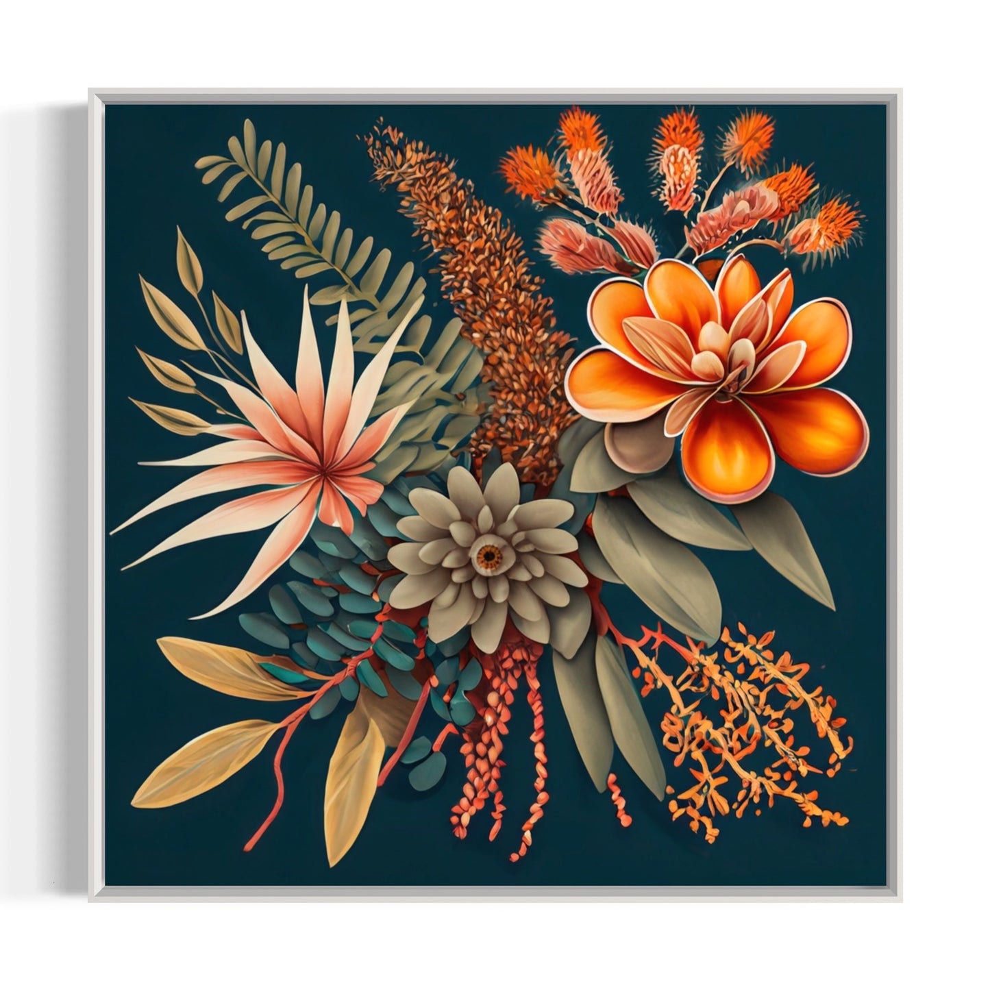 Oracle flowers canvas print