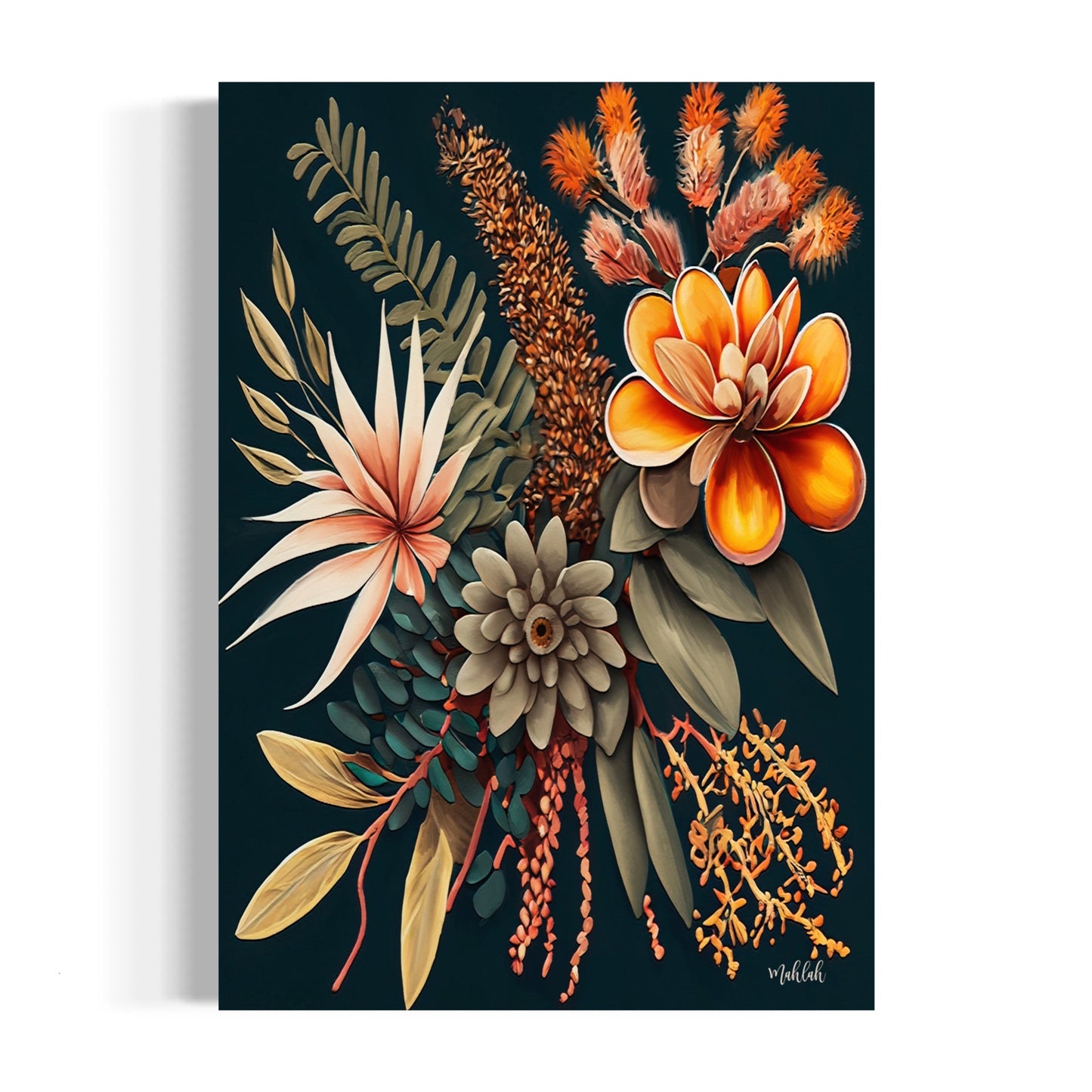 A2 Print Oracle flowers