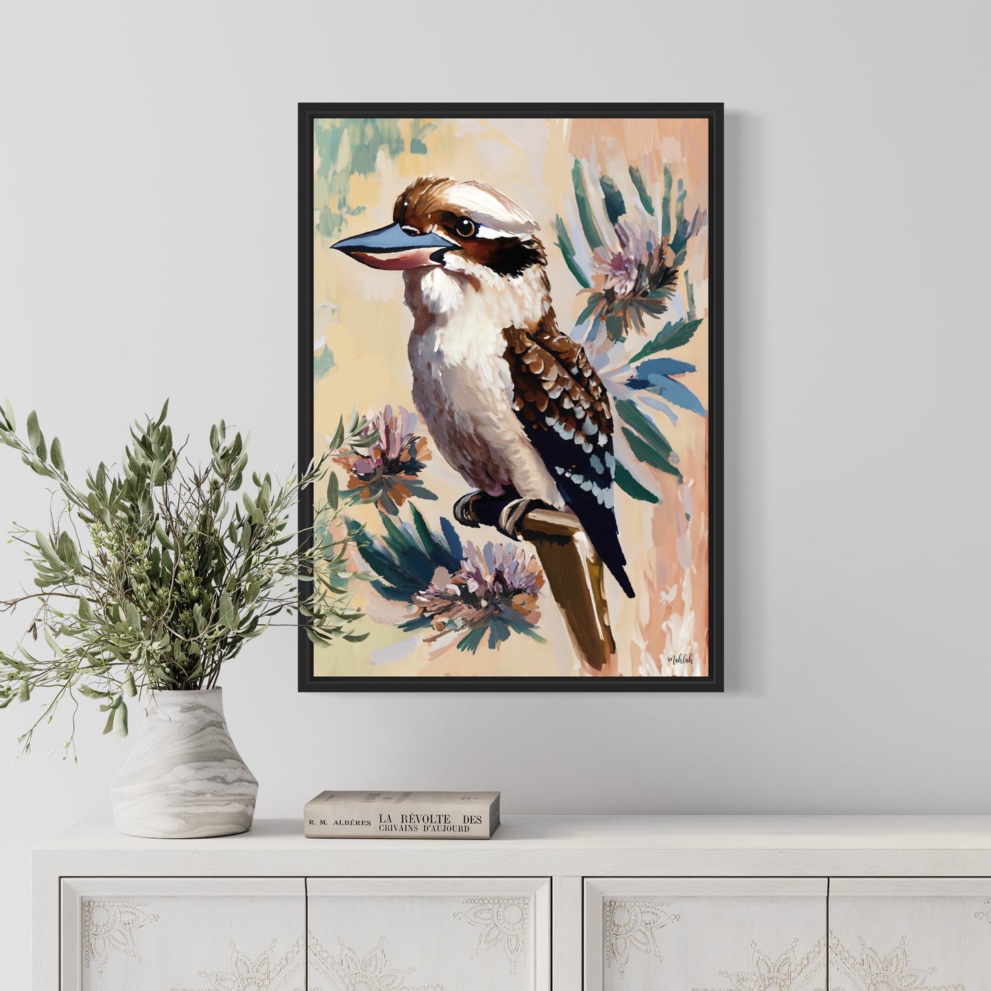 Kookaburra Bloom 2 canvas print