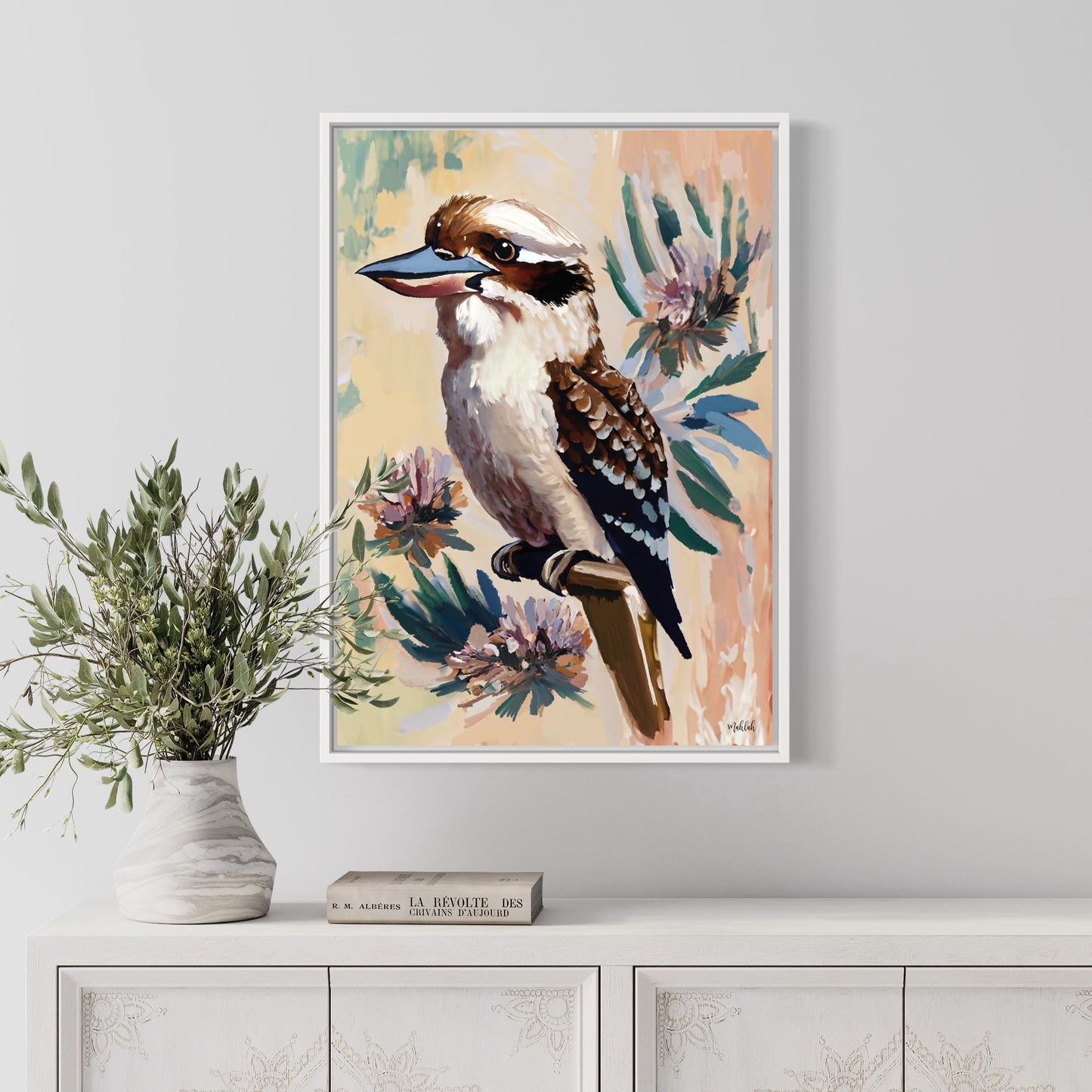 Kookaburra Bloom 2 canvas print