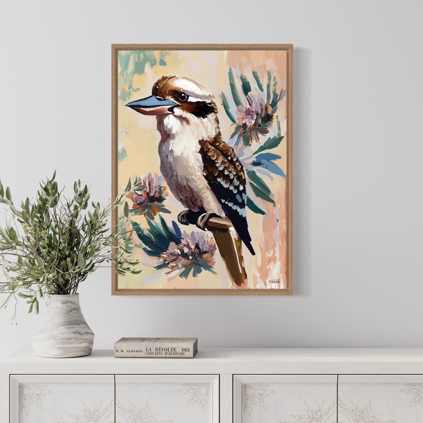 Kookaburra Bloom 2 canvas print