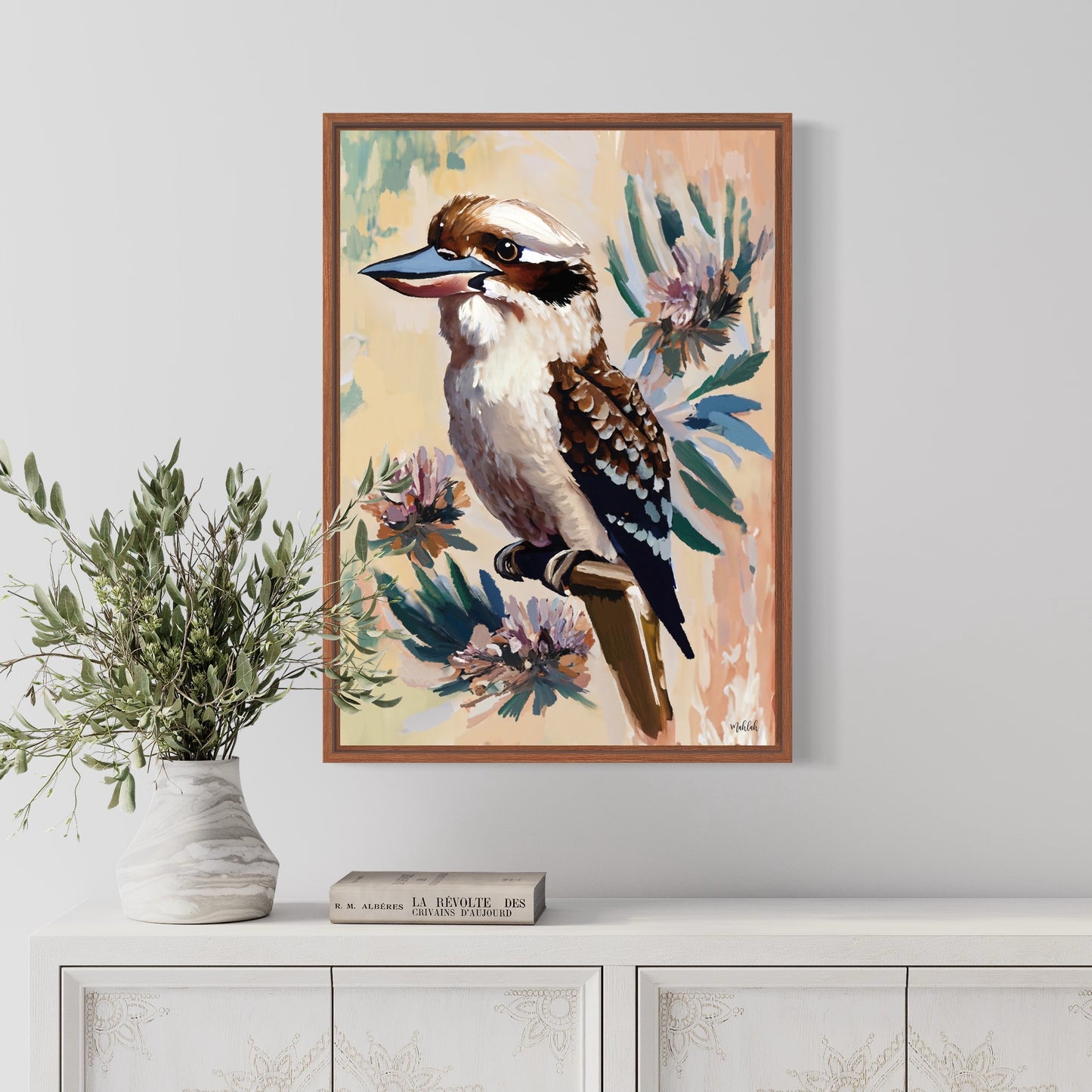 Kookaburra Bloom 2 canvas print