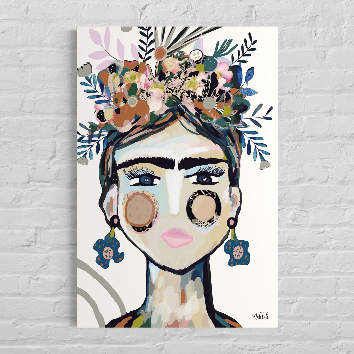 Frida La frida ( White) Canvas Print