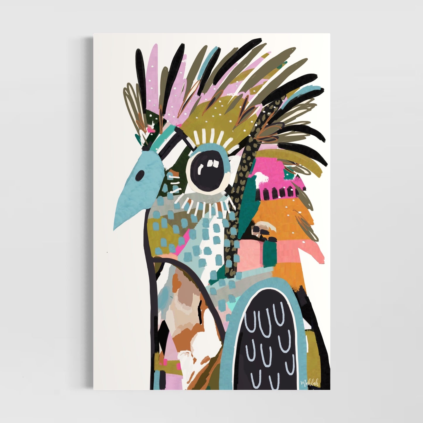 A3 Offbeat birdy cream 300gsm