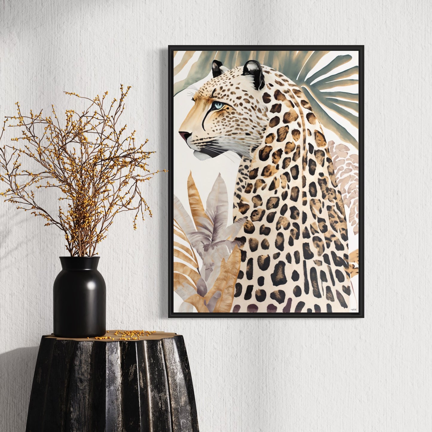 Fern Cheetah Canvas Print