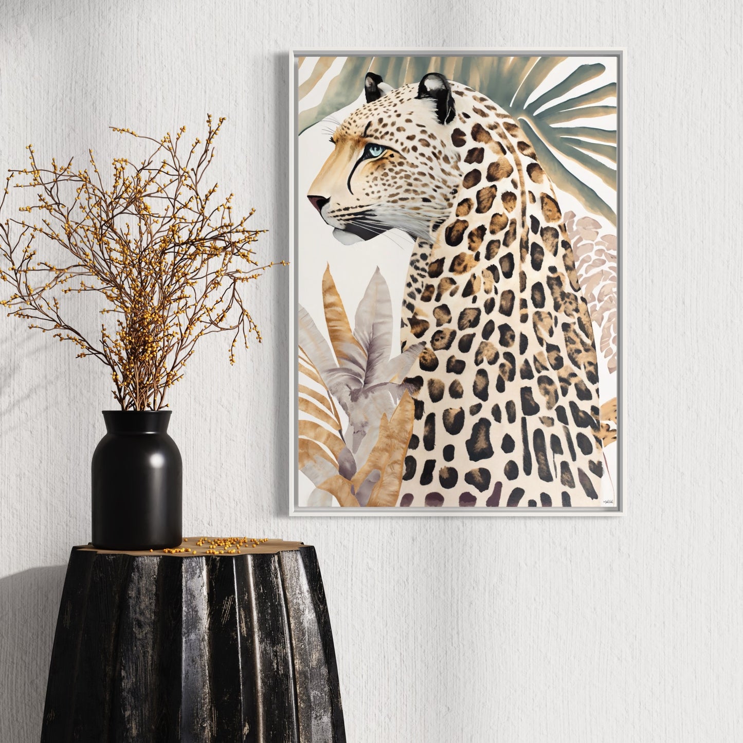 Fern Cheetah Canvas Print