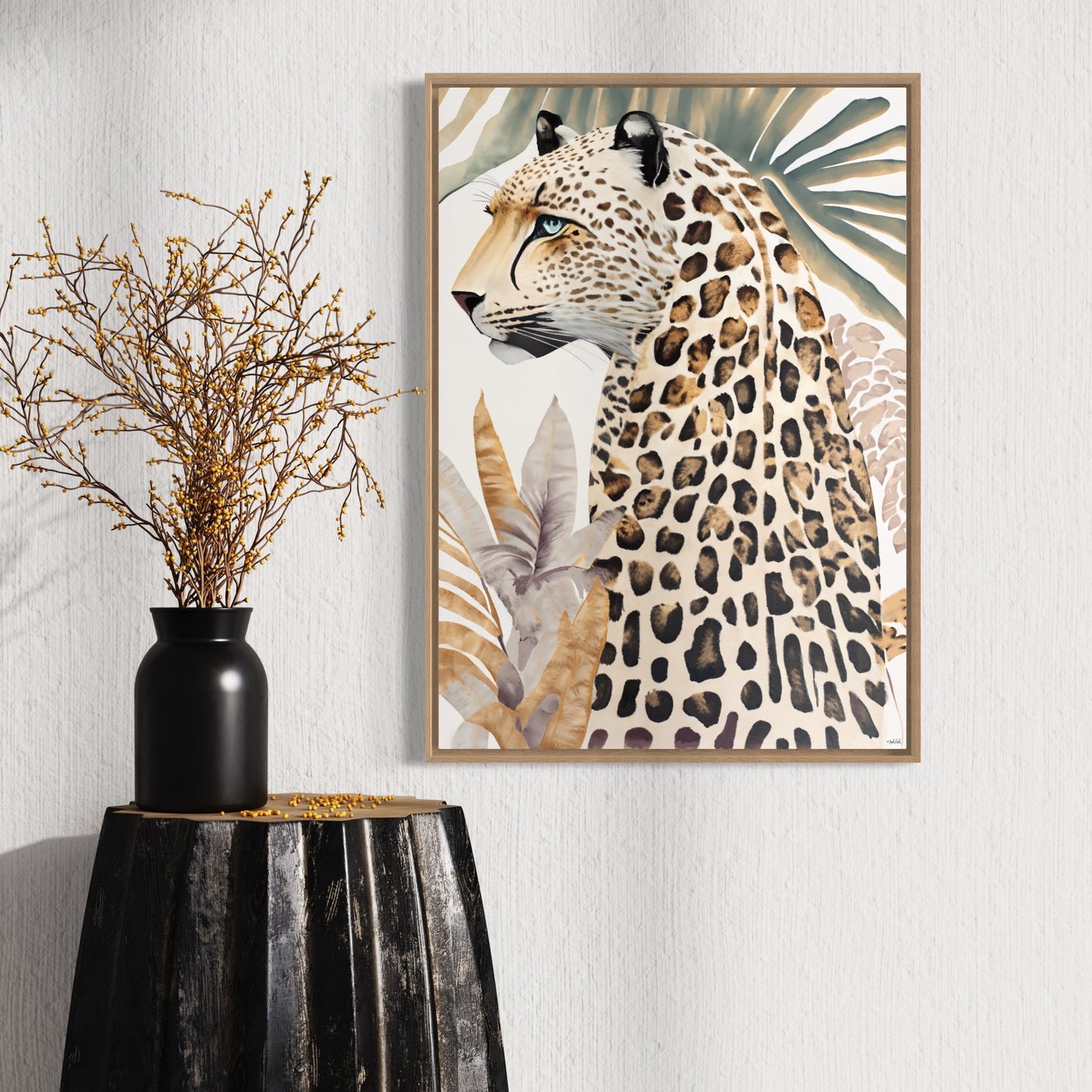 Fern Cheetah Canvas Print
