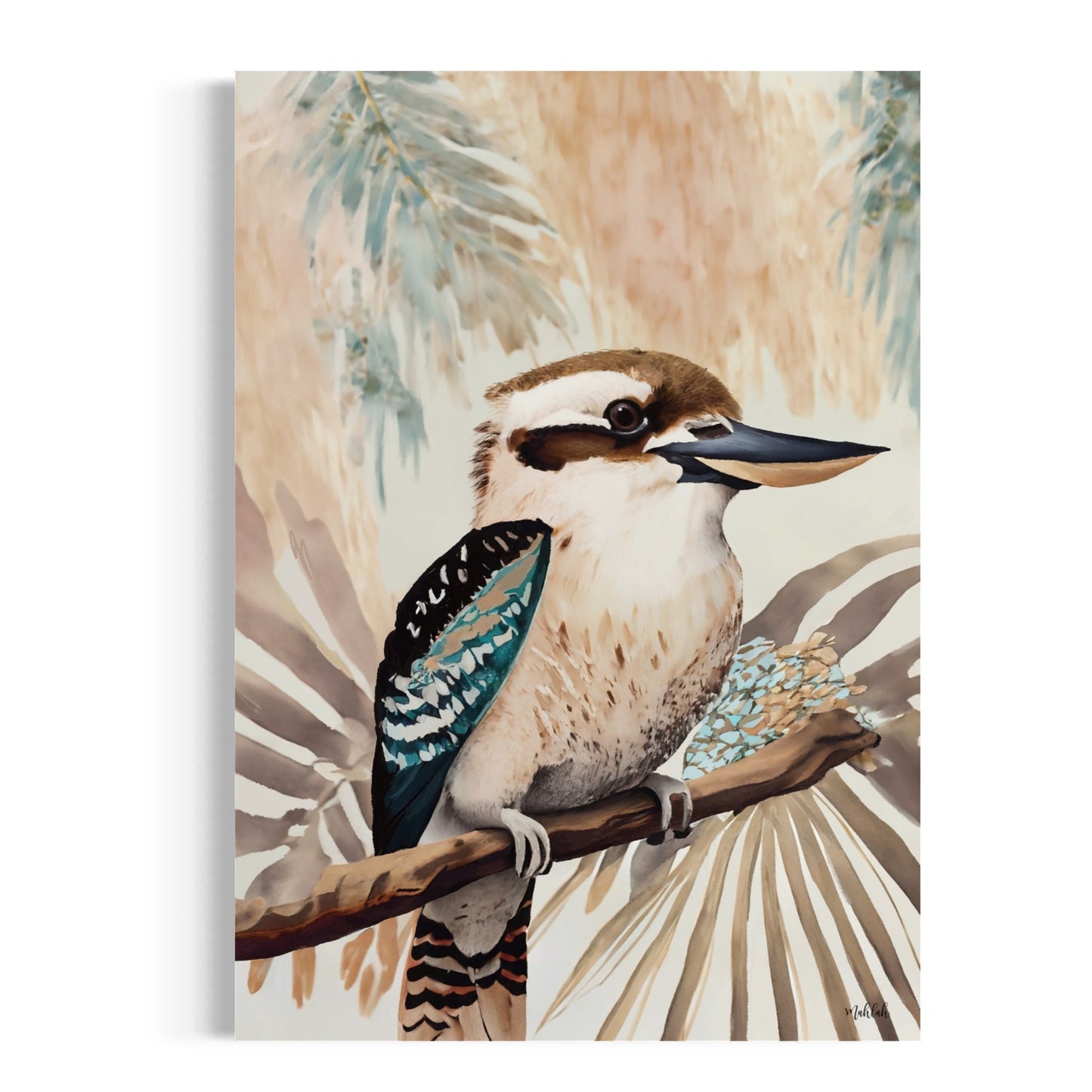 kookaburra Fern Canvas Print