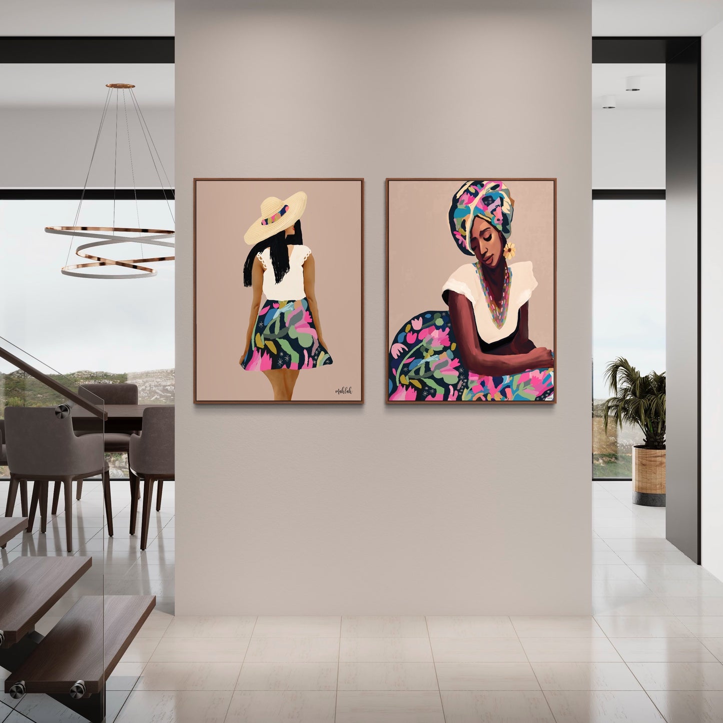 Girl in a skirt 2 canvas print