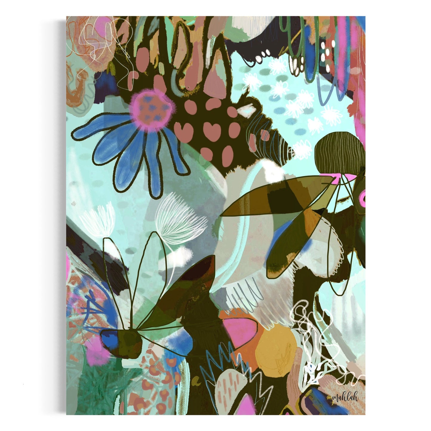 Cool Blossoms of the Mind canvas print