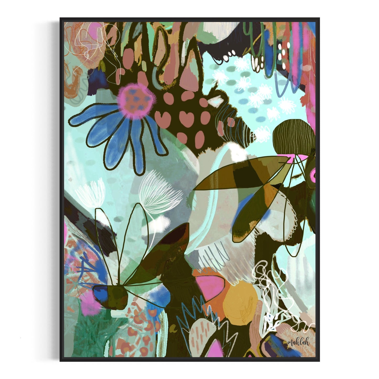 Cool Blossoms of the Mind canvas print