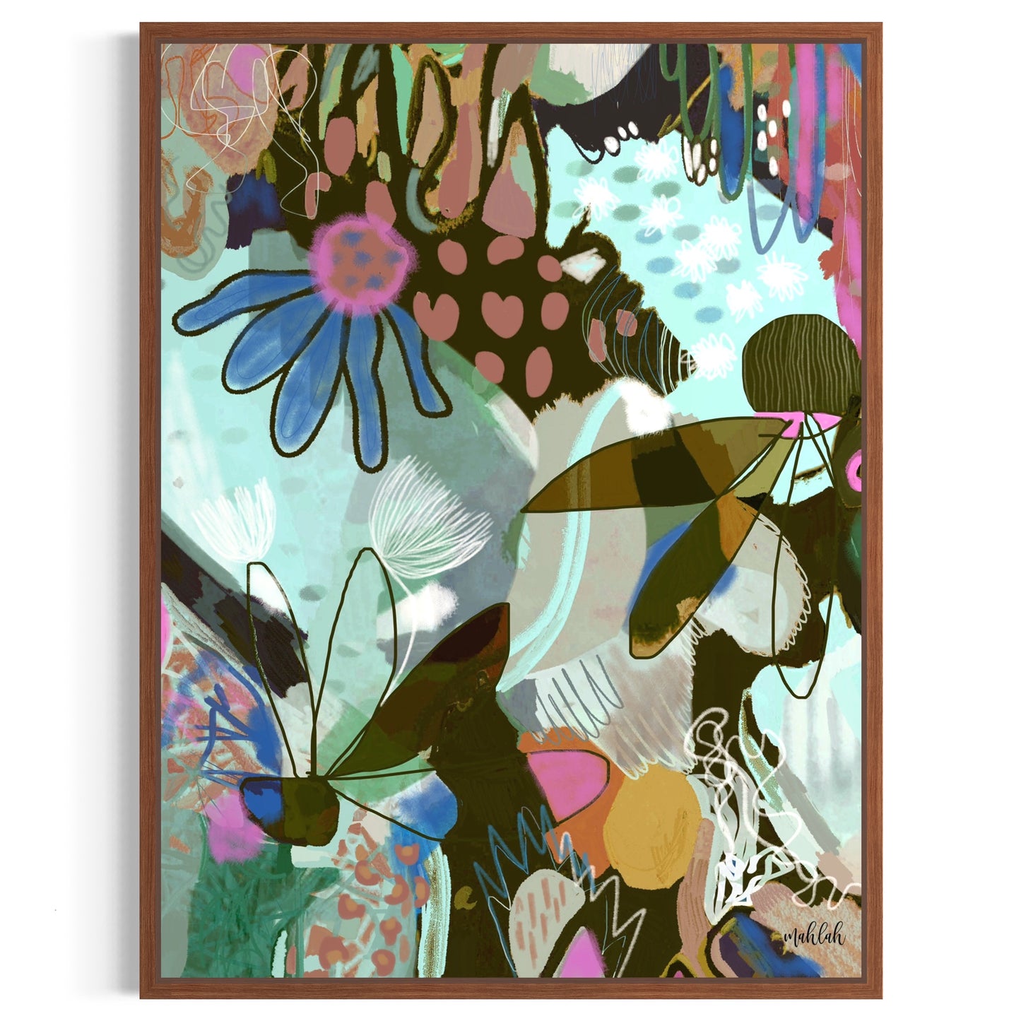 Cool Blossoms of the Mind canvas print