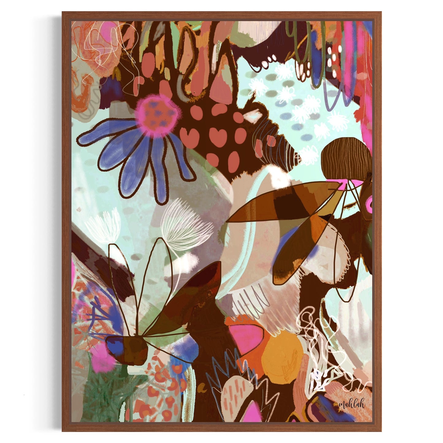 Warm Blossoms of the Mind canvas print