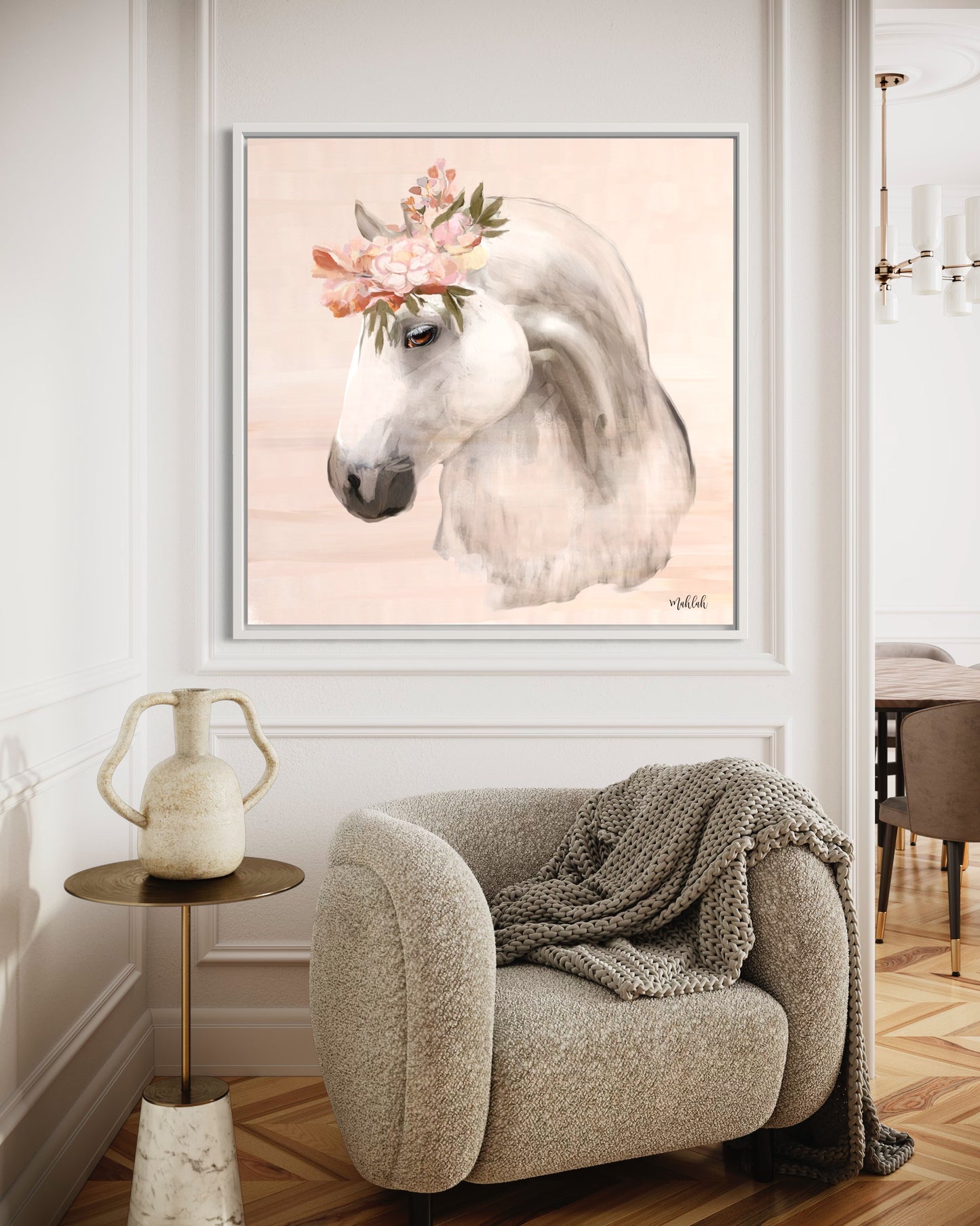 Horse (square) canvas print