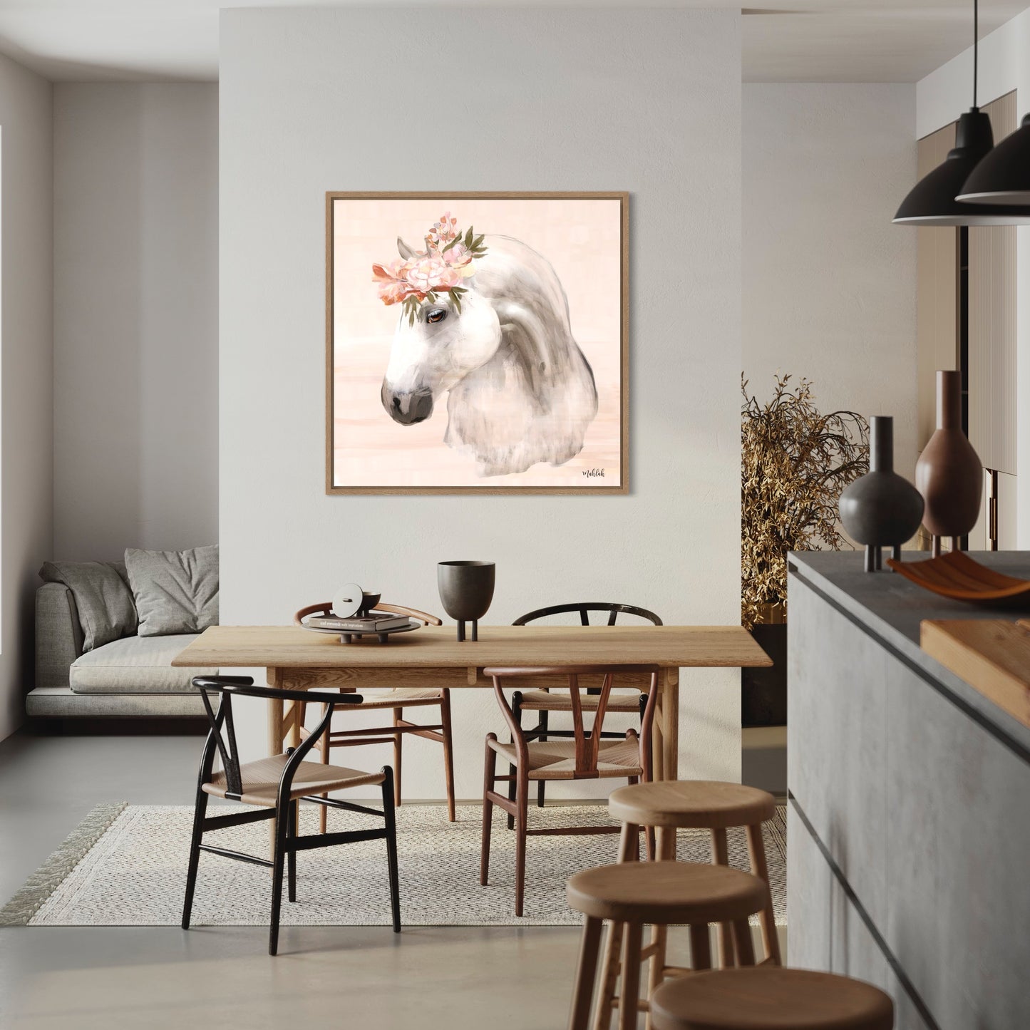 Horse (square) canvas print