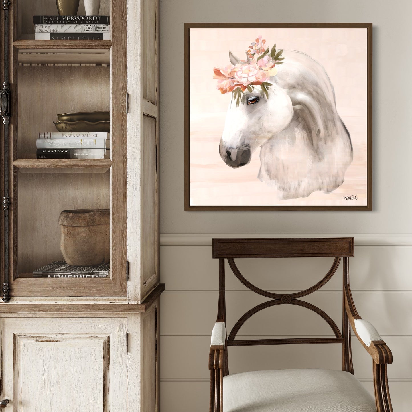 Horse (square) canvas print