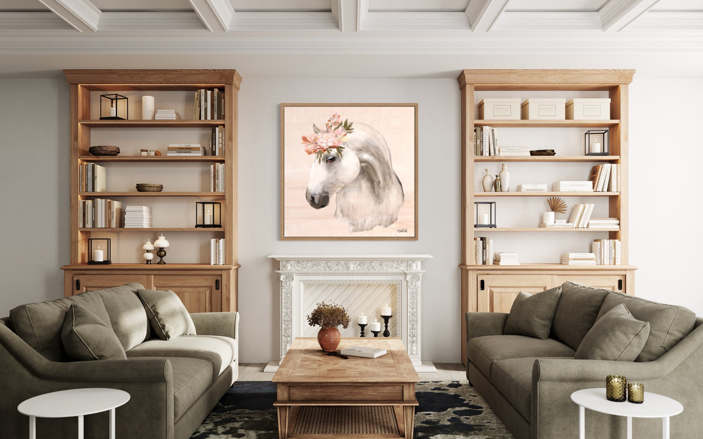 Horse (square) canvas print