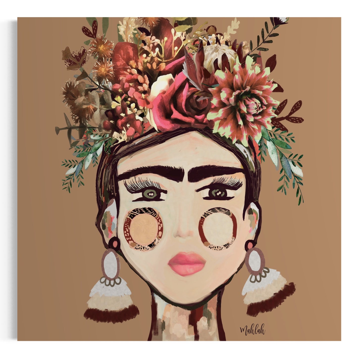 Warm Frida Canvas Print