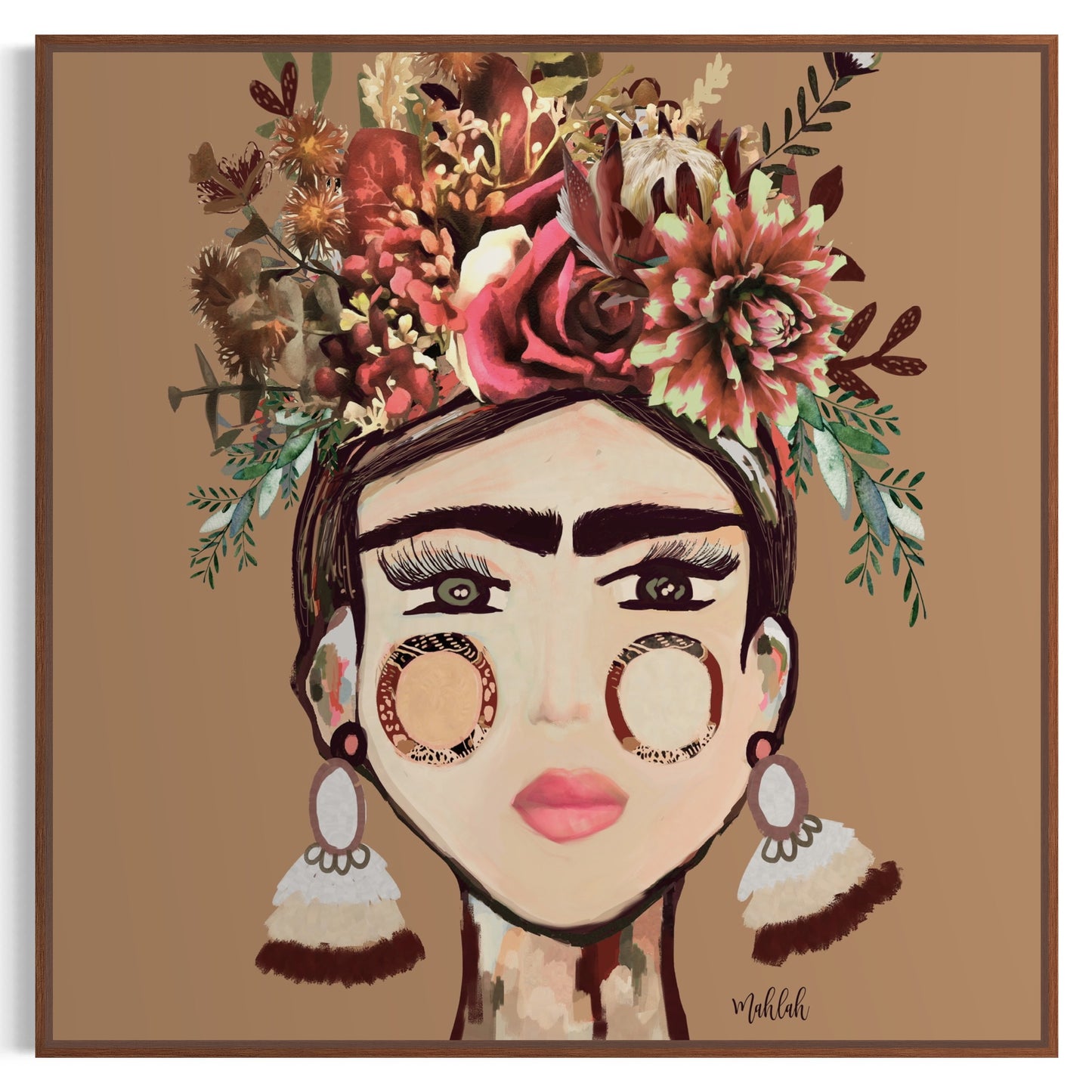 Warm Frida Canvas Print