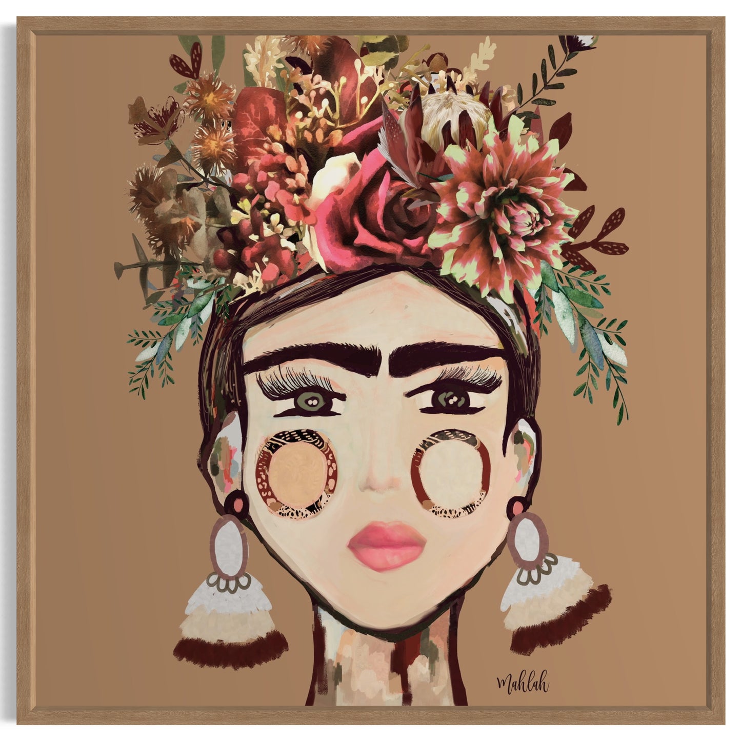 Warm Frida Canvas Print
