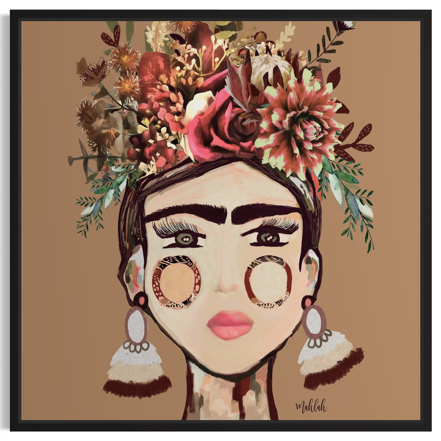 Warm Frida Canvas Print