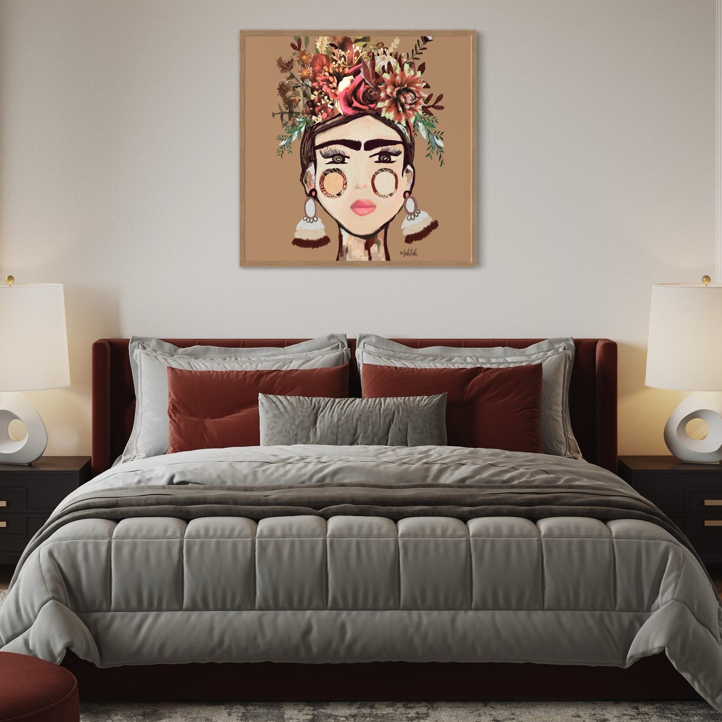 Warm Frida Canvas Print